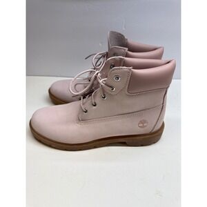 Timberland 6 Inch Premium Waterproof Boots Light Pink Leather Womens